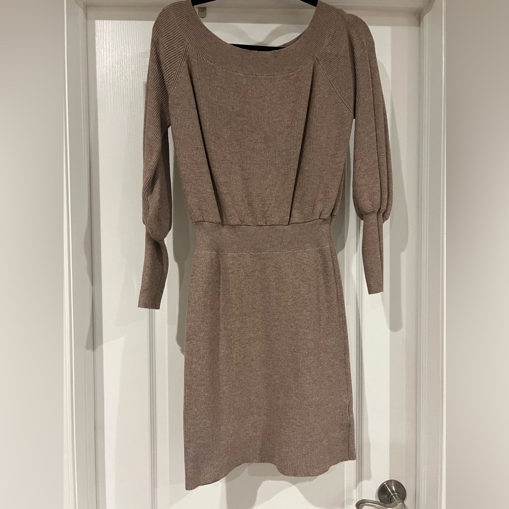 Blue Ivy dark tan sweater dress size medium